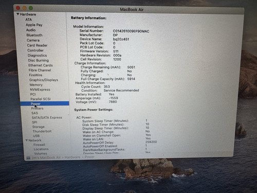 Apple A1466 Macbook Air 13" i7-4650U @1.7GHz 8GB RAM 128GB SSD No AC - Picture 12 of 13