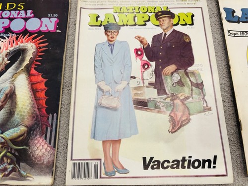 Vintage Lot of 7 Issues National Lampoon Magazine 1979 & 1980 May Jun Jul Aug - Picture 3 of 13