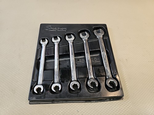 Snap On 5 pc Set 6-Point Metric Open-End/Flare Nut Wrench Set 10-14 mm RXSM605B