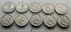 USA HALF DOLLARS LOT OF 10 - WALKING LIBERTY AND FRANKLIN