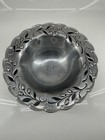 Vintage Lenox Pewter Serving Bowl Console Bowl Olive Berry Branch Leaf
