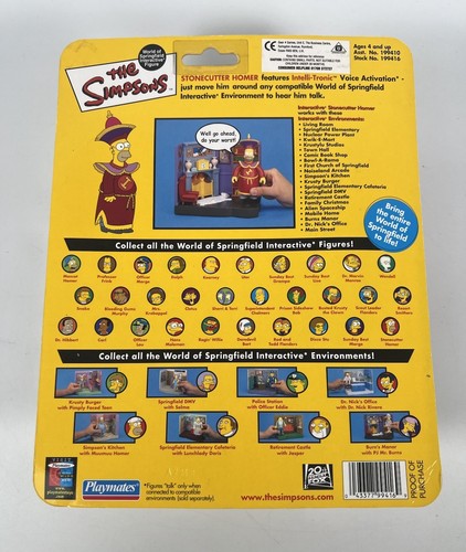 Playmates The Simpsons World Of Springfields Interactive Figur Stonecutter Homer - Picture 2 of 6