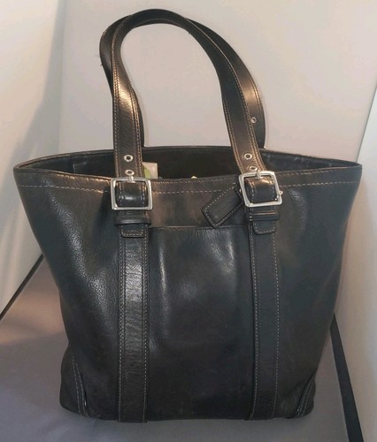 SCHÖN! Vintage Coach schwarz Hampton F10194 Handschuh Leder Beuteltasche Tasche Schultertasche - Bild 1 von 13