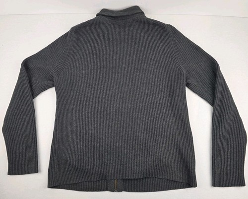 Country Road Wool Cotton Full Zip Sweater Jumper Mens M Long Sleeve Grey Jacket - Picture 6 of 9