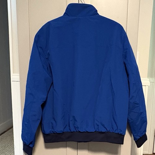 Lands End Men Classic Squall Jacket Blue Medium 38-40 Fleece Lined Zip Pockets - Picture 6 of 12