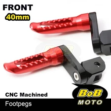 BOB 40mm Lower Rider Footpegs RED For Honda CBR650F 14 15 16 17 18