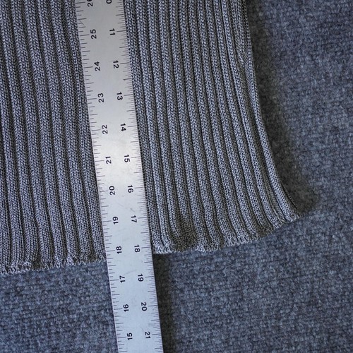 Dana Buchman Petite Cardigan Tank Top Set Gray Ribbed Knit Small S - Picture 10 of 14