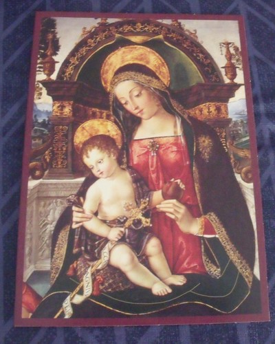 New Religious Art Bernardino di Betto Pintoricchio 18 cards Envelopes MADONNA - Picture 2 of 5