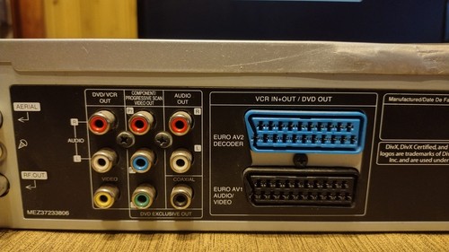 PHILIPS DVP-3350 COMBO VHS DVD 6 TESTINE STEREO CON TELECOMANDO ORIGINALE - Foto 7 di 19