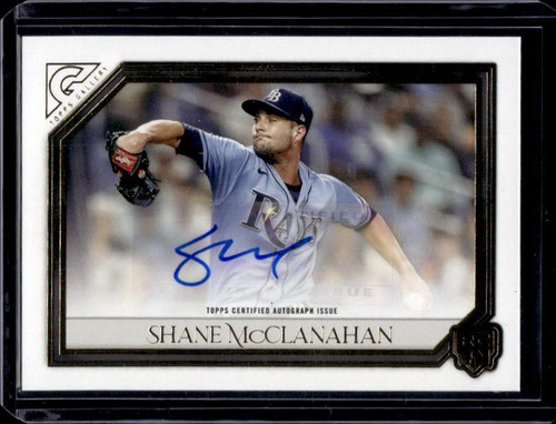 2021 Topps Gallery Shane McClanahan Rookies Auto Rookie RC #RA-SM Rays