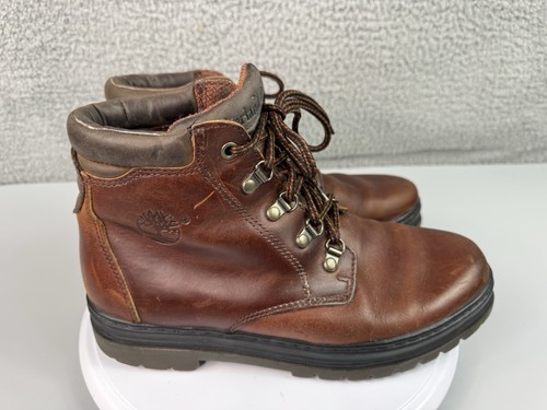 Stivali Chukka Vintage TIMBERLAND Pelle Marrone Escursionismo Lavoro 69058 Uomo Taglia 9 - Foto 6 di 16