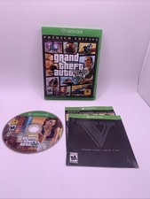 Grand Theft Auto V Premium Edition GTA 5 - Xbox One With Manual