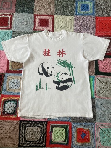 Vintage 90s Panda Single Stitch China Souvenir Tee - Picture 2 of 10