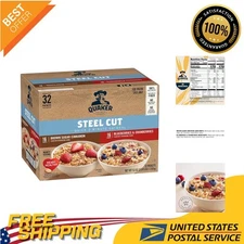 32-Count Quick Steel Cut Oatmeal: 2 Flavor Variety Pack - 3-Minute Breakfast