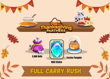 Thanksgiving Partners Monopoly Go 80k Point Full Carry 1 Slot - Cozy Comforts