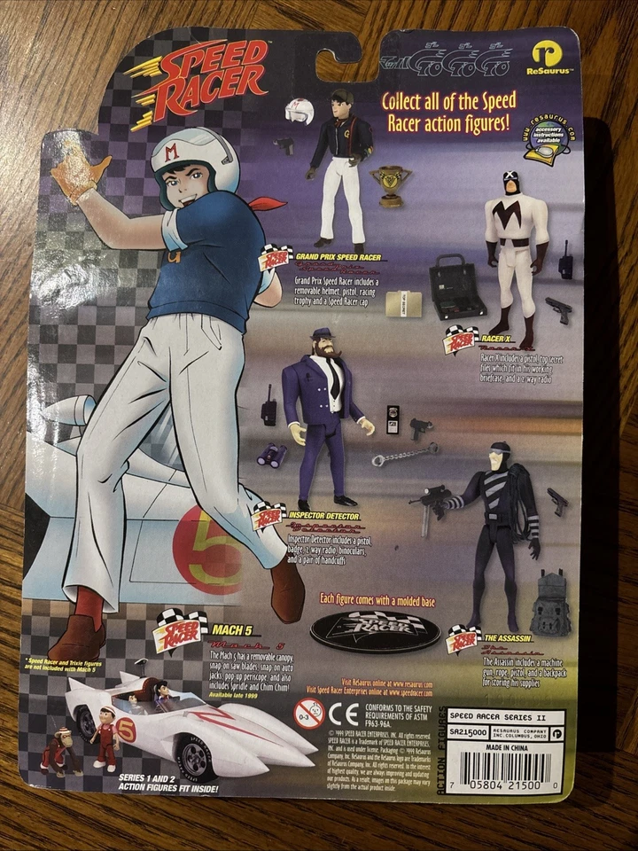 Figura de acción ReSaurus Grand Prix Speed Racer 1999 de colección serie 2 nueva Foto 3 de 3