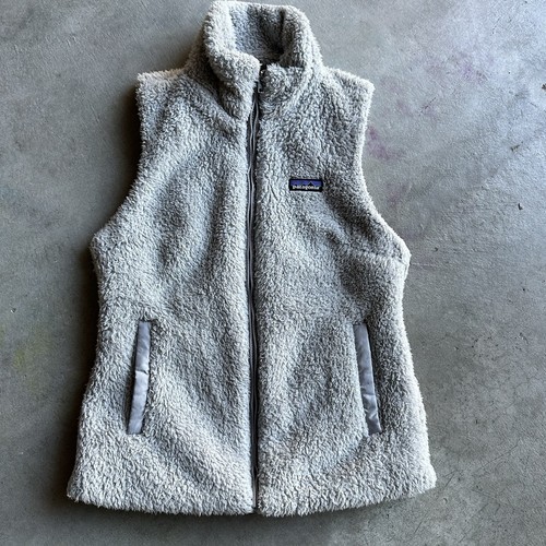 Patagonia Damen Los Gatos Fleece Weste Full Zip Fuzzy Deep Pile Grau Gr. M - Bild 1 von 6