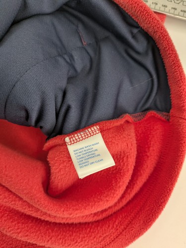 Southern Tide Vest Fleece Nylon Men L Orange Navy Colorblock Full Zip Pocket - Picture 6 of 8