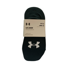 Under Armour Women's UA Breathable Liner No Slip No Show Socks, 6 Pairs,