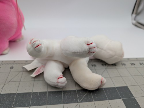 Lote de peluches de dinosaurio rosa blanco de la Commonwealth corazones 1991 1994 juguete de peluche - Imagen 13 de 17