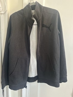 PUMA Men's Full Zip Fleece Black