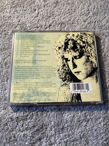 The Rose CD Bette Milder Original Soundtrack Disc NMint Free Shipping - Picture 5 of 6