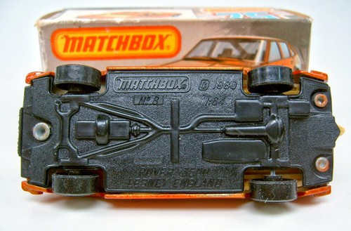 Matchbox Superfast Nr. 08D Rover 3500 kupfermetalic perfekt in "L" Box - Picture 5 of 9