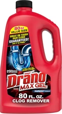 Max Gel Drain Clog Remover and Cleaner for Shower or Sink Drains, Unclogs and Re