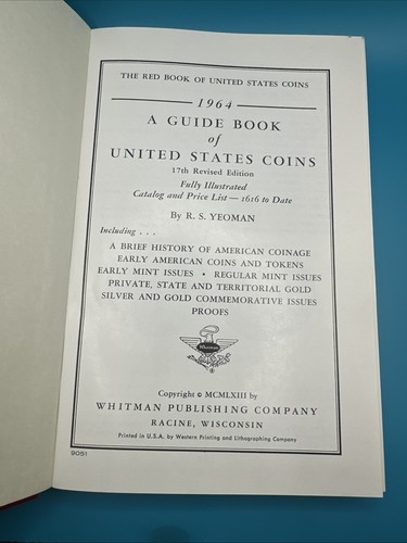 1964 Redbook "A Guide of United States Coins" 17th edition , by R.S. Yeoman - Picture 3 of 6