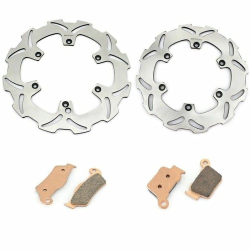 Full Set Brake Disc Rotors Pads For EXC SXF XC-F SX XC XCW MXC EXC-F XCG 125-530 - Picture 1 of 12