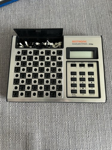 Electronic Chess Set Vtg Acetronic Graduate Chess SciSys Complete Working - Picture 4 of 8