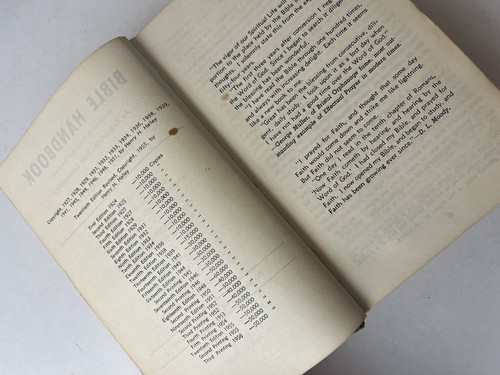 ✝️Vintage 1956 Pocket Bible Handbook HC Henry H. Halley Great Info 1 Day Ship!👍 - Picture 5 of 7