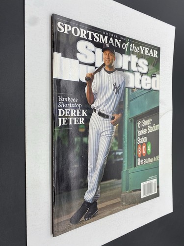 2009 Sports Illustrated Dec 7 SOTY Derek Jeter Newsstand High Grade - Picture 3 of 3