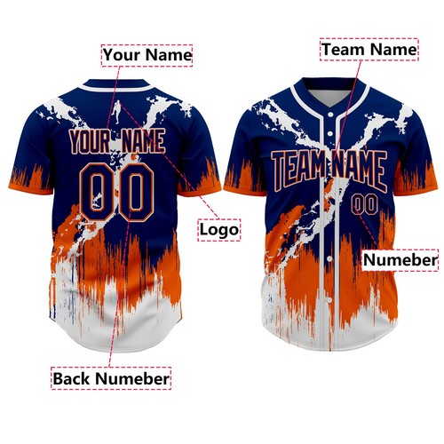 New York Lightning Custom Baseball Jersey Personalized Team Name Number Gift - Picture 6 of 6