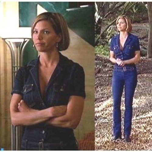 Tommy Jeans Jumpsuit Women M Blue Denim Button Casual Y2K Cordelia Chase ANGEL - Picture 2 of 12