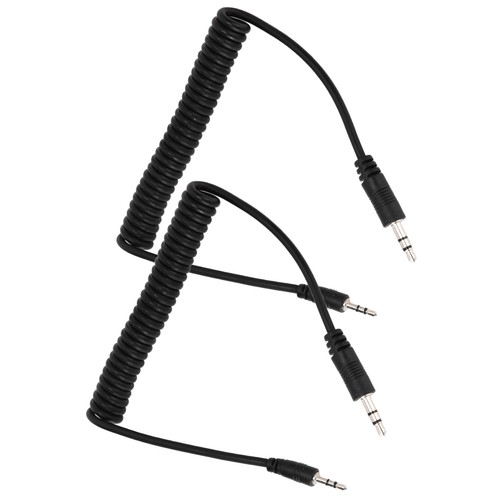 2x 3.5mm To Male Flash C1 Sync Cable 3.5mmC1 Flash Trigger Coiled Cable For NEW - Afbeelding 3 van 12