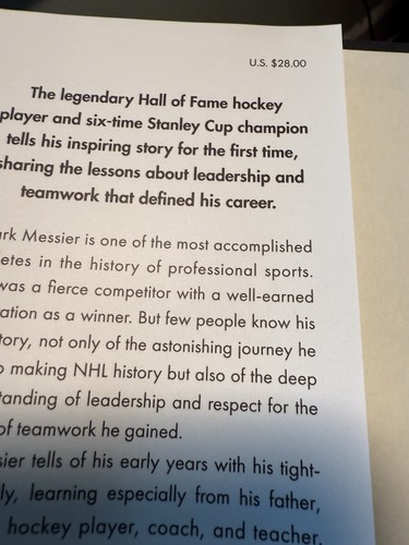 NO ONE WINS ALONE - MARK MESSIER ( HC/DJ 2021 First Edition) - Picture 3 of 7