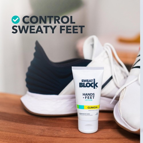 SweatBlock Antiperspirant Lotion for Sweaty Hands & Feet, Anti Sweat Lotion - Picture 3 of 9