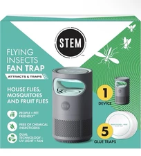 STEM Flying Insect Fan Trap for Indoor Bug Control Attracts Mosquitoes Fruit ...