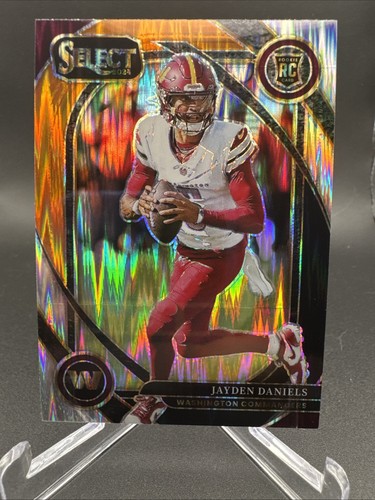 2024 Select Jayden Daniels Club RC Black and Orange Prizm Shock #217