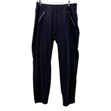 Athleta Aspire Pants Women 14 Tall Black Lightweight Fitness Travel Comfort