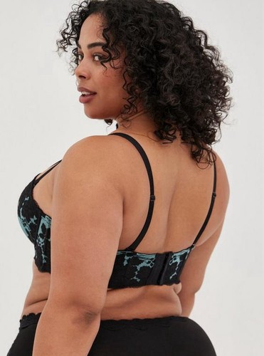 Torrid Bombshell Everyday Strapless Push Up Bra Plus Size 46C Island Paradise - Picture 4 of 12