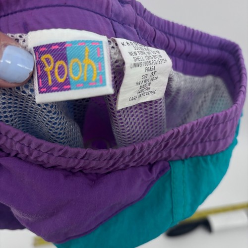 Pantalones Cortos De Colección Disney Pooh Coloridos Nylon Niños 3T Años 90 - Imagen 5 de 6