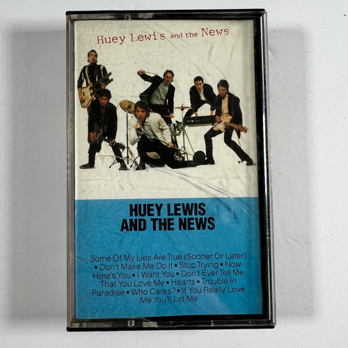 Huey Lewis & The News Self-Titled Cassette Chrysalis 4-1292 1980 Rock Pop - Foto 1 di 2