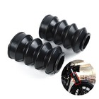 Poussière Fourche Housses Pas Facile À Être Caoutchouc Choc 120mm 2pcs Noir