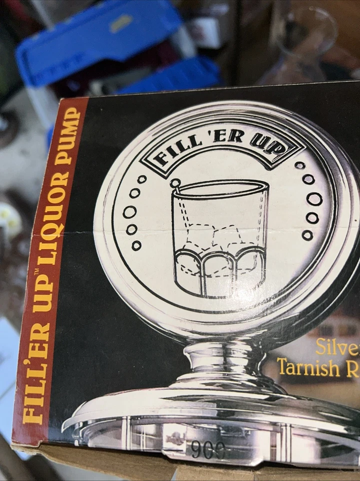 Bomba de licor Godinger Fill’er Up bomba de gas dispensador de bebidas 32 OZ NIOB Foto 4 de 4