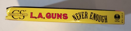 L.A. Guns “Never Enough” cassingle 1989 - Rare glam/sleaze metal - Picture 3 of 6