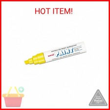 uni-Paint Permanent Marker, Broad Chisel Tip, Yellow