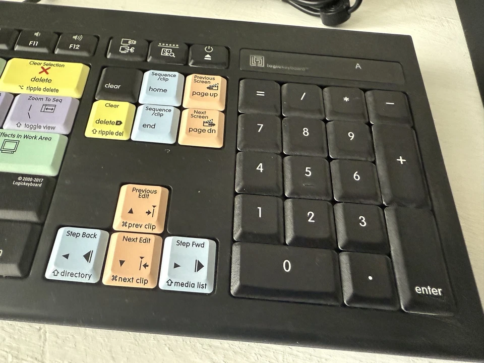 Logictech Tastatur Adobe Premiere Pro, kabelgebunden, Dual USB - Bild 3 von 4