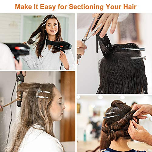 HiJeaton 60Pcs Metal Duck Billed Hair Clips for Women Styling 60pcs Mixed - Picture 2 of 6